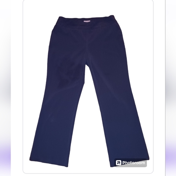 Laura Scott Pants - Laura Scott women's casual dress pants navy blue pull on size 14